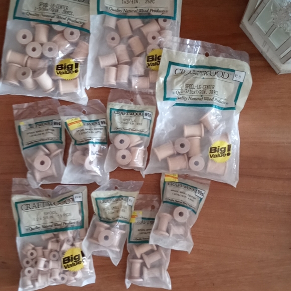 Iot of wooden spools - Picture 4 of 7